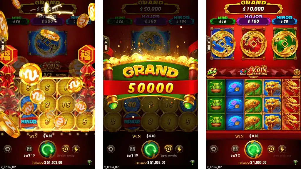 3 Coins 1000Win Bonus